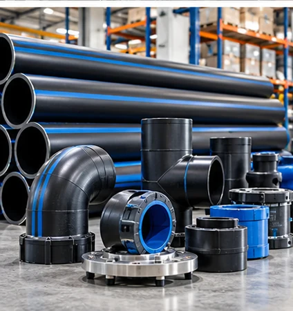 Representative photography for HDPE Pipes & Fittings